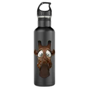 Cute Funny Giraffe Face 710 Ml Water Bottle