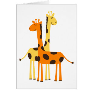 Cute Funny Giraffe Pair