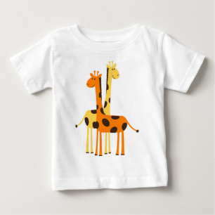Cute Funny Giraffe Pair Baby T-Shirt