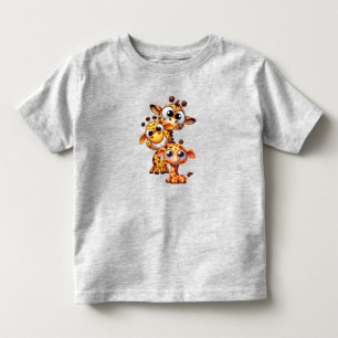 Cute Funny Giraffe Toddler T-Shirt