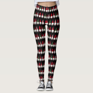 Cute Funny Gnomes Pattern Christmas Leggings