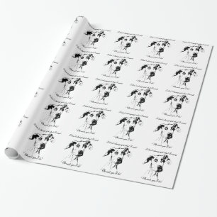 Cute Funny Great Dane Dog Quote Spoiled Pet Humou Wrapping Paper