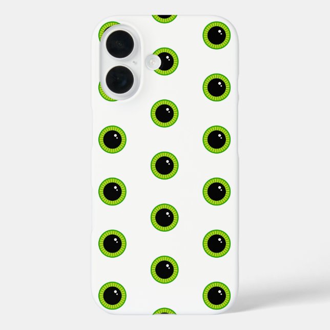 Cute Funny Green Eyes Case-Mate iPhone Case (Back)