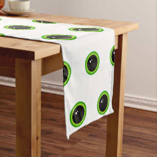 Cute Funny Green Eyes Medium Table Runner