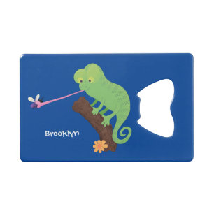 Cute funny green happy chameleon lizard cartoon