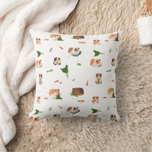 Cute Funny Guinea Pigs Pet Pattern Cushion