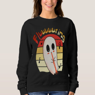 Cute & Funny Halloween Ghost Flute & Fluting  4 Sweatshirt