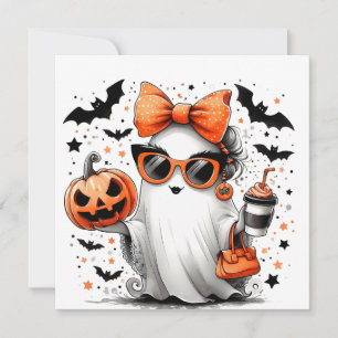 Cute Funny Halloween Ghost Save The Date