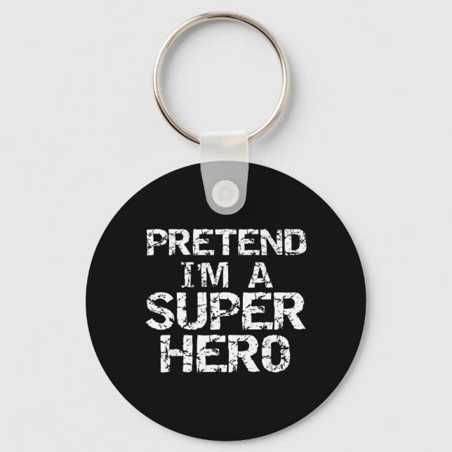 Cute Funny Halloween Shirts Design Studio Lazy Key Ring (Front)