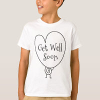 Cute Funny Heart Uplifting Character Get Well Soon