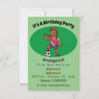 Cute funny horse playing soccer cartoon