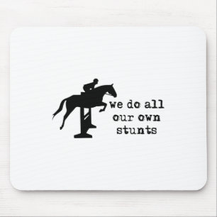 Cute Funny Horseback Riding Equestrian Women Girls Mouse Pad