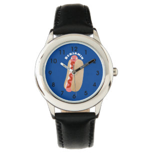 Cute funny hot dog Weiner cartoon  Watch