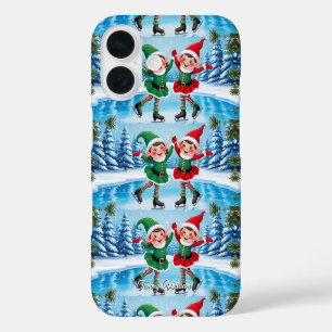 Cute Funny Humour Trendy Modern Merry Christmas iPhone 16 Case