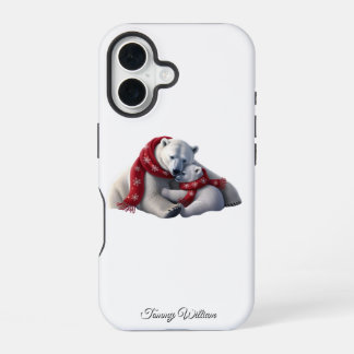 Cute Funny Humour Trendy Modern Merry Christmas iPhone 16 Case