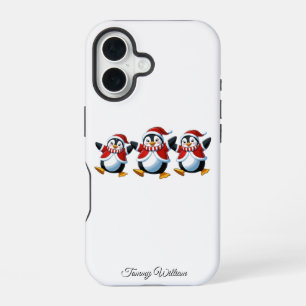 Cute Funny Humour Trendy Modern Merry Christmas iPhone 16 Case