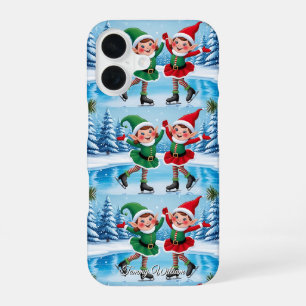 Cute Funny Humour Trendy Modern Merry Christmas iPhone 16 Case