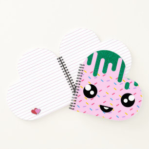 cute funny icecream notebook