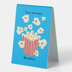 Cute funny jumping popcorn cartoon