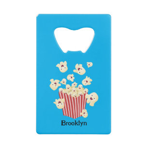Cute funny jumping popcorn cartoon