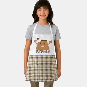 Cute Funny Kawaii Chocolate PUDDING!!!! Apron