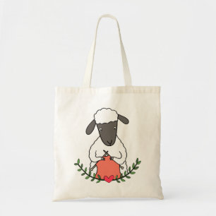 Cute Funny Knitting Sheep knitter gift Yarn Balls Tote Bag