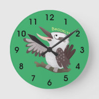 Cute funny laughing kookaburra cartoon