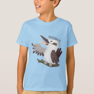 Cute funny laughing kookaburra cartoon T-Shirt