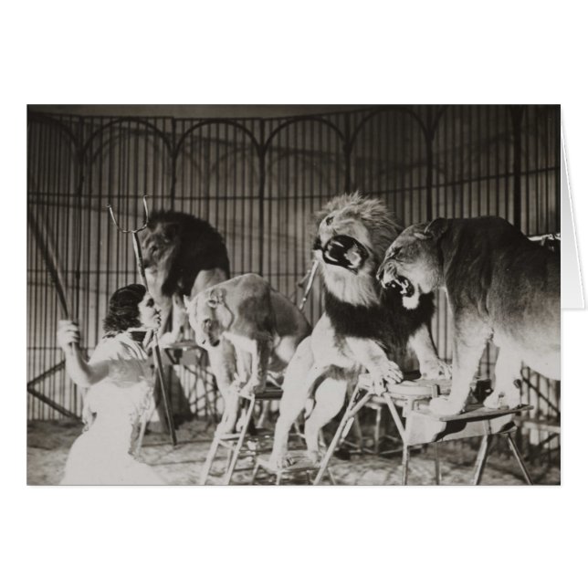 Cute Funny Lion Tamer Mum Woman (Front Horizontal)