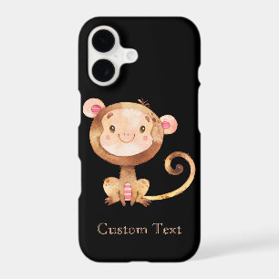 Cute Funny Little Baby Monkey Smiling Face