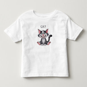 Cute funny little cat Toddler T-Shirt 