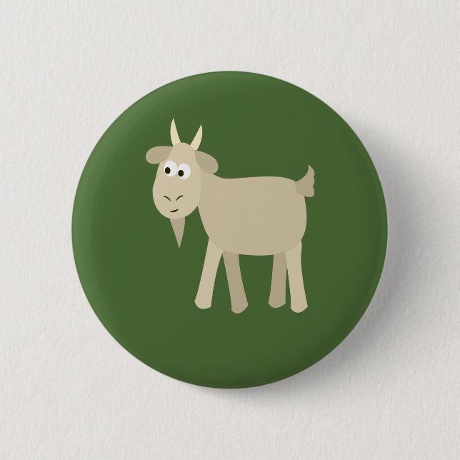 Cute Funny Little Goat 6 Cm Round Badge (Front)
