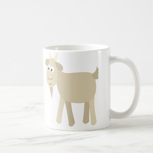 Cute Funny Little Goat Coffee Mug (Right)