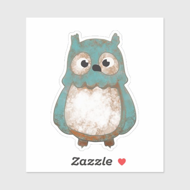 Cute funny little owl for kids (Sheet)