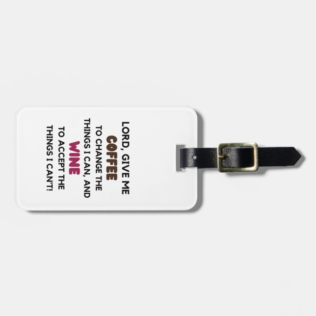 Cute Funny Luggage Tag (Front Horizontal)