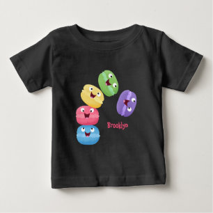 Cute funny macaroons cartoon illustration baby T-Shirt