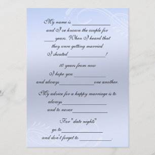 Cute, Funny Marriage Advice for Bride & Groom Card