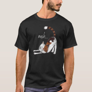 Cute Funny Meh Cat For Kitten Lovers T-Shirt