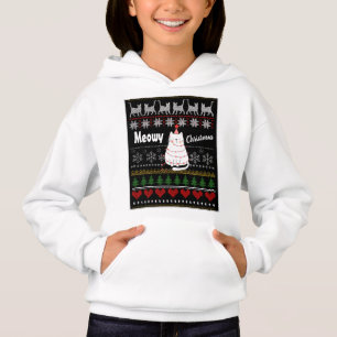 Cute Funny Meowy Christmas Cat Nordic Patterned
