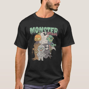Cute Funny Monster Mash Frankenstein Horror Movies T-Shirt