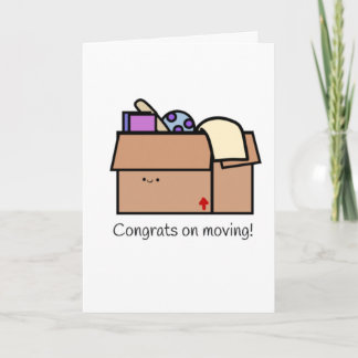 Cute funny new home moving card