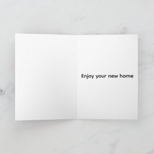 Cute funny new home moving card