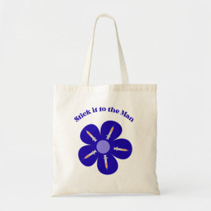 Cute Funny Nurse Phlebotomy Flower Syringe Shot Tote Bag