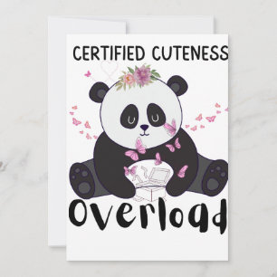 Cute Funny Panda  Invitation