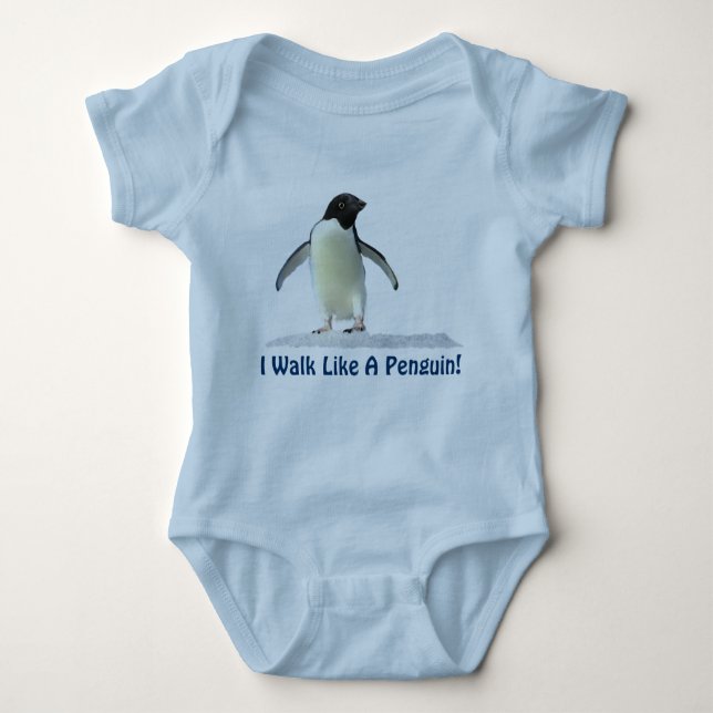 Cute Funny Penguin Baby Gear Baby Bodysuit (Front)