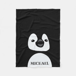 Cute funny Penguin Fleece Blanket