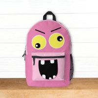 Cute Funny Pink Monster w/ Name Kids
