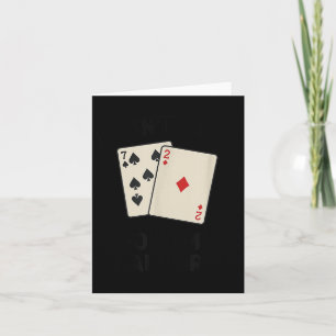 Cute Funny poker, i don't even fold my laundry Card