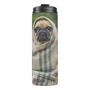 Cute & Funny Pug custom text tumbler