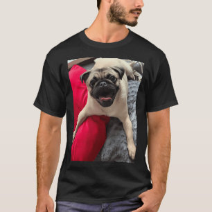 Cute funny pug with tongue out T-Shirt